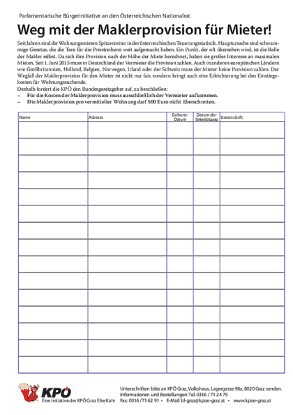 Dateivorschau: unterschriftenliste-Maklerprovisionen-2015.pdf